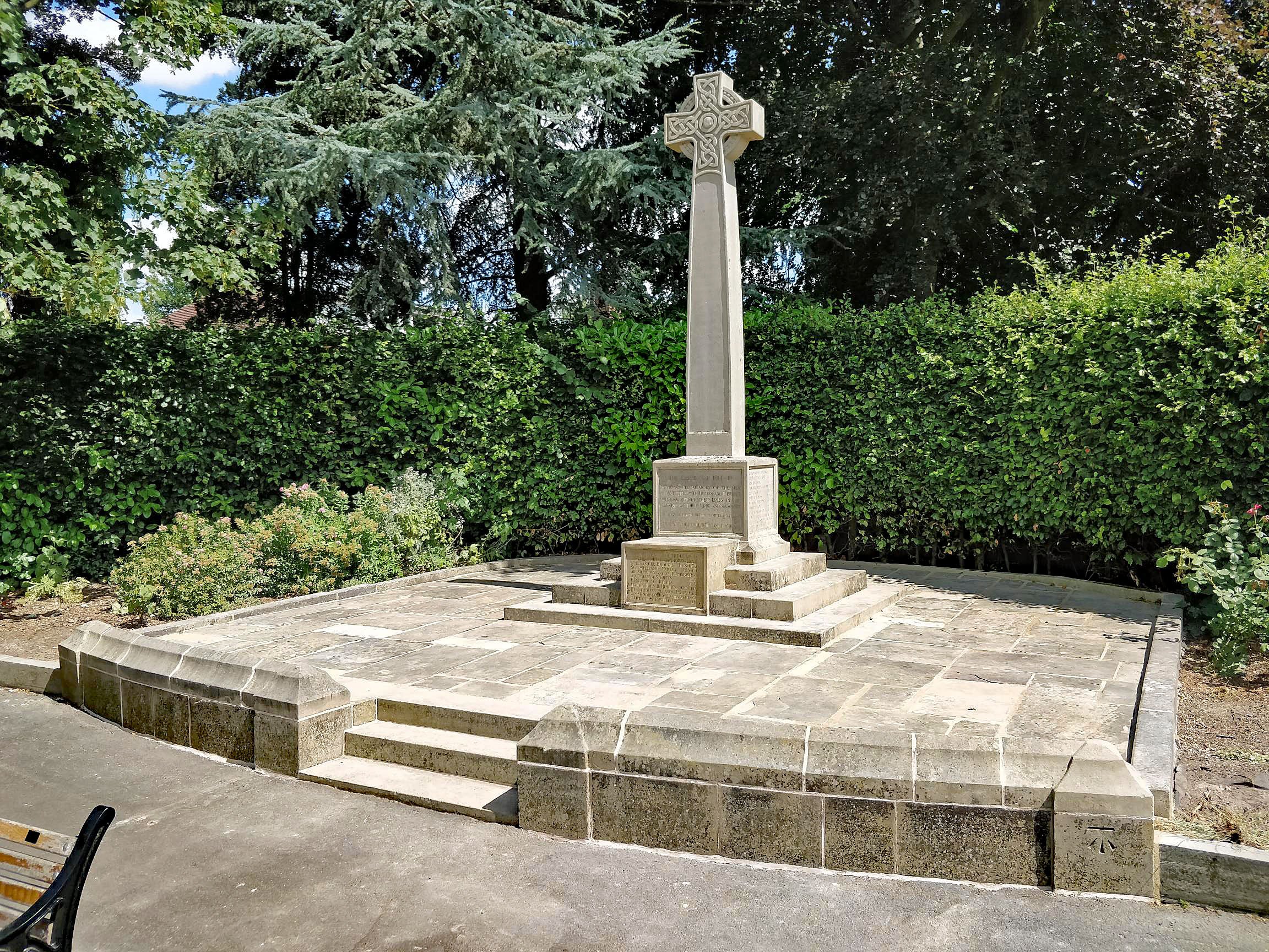 Upton War Memorial on completion